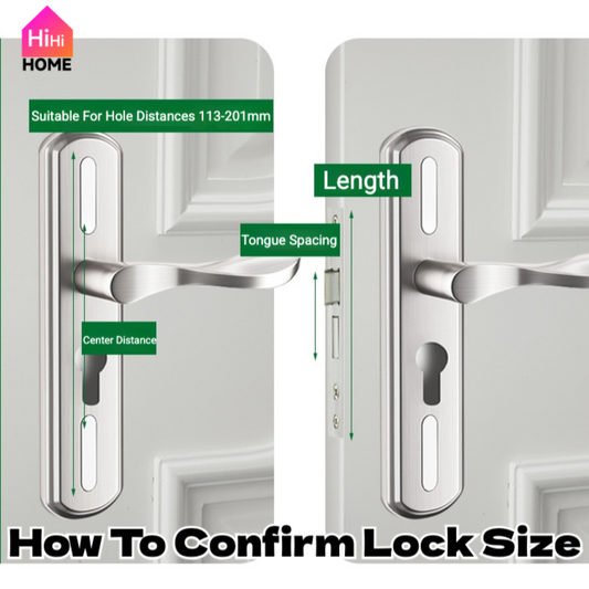 Alloy Main Door Lock Set With Anti-Theft Lock Core Door Knob Hardware Silent Doorlock Doorknob Black
