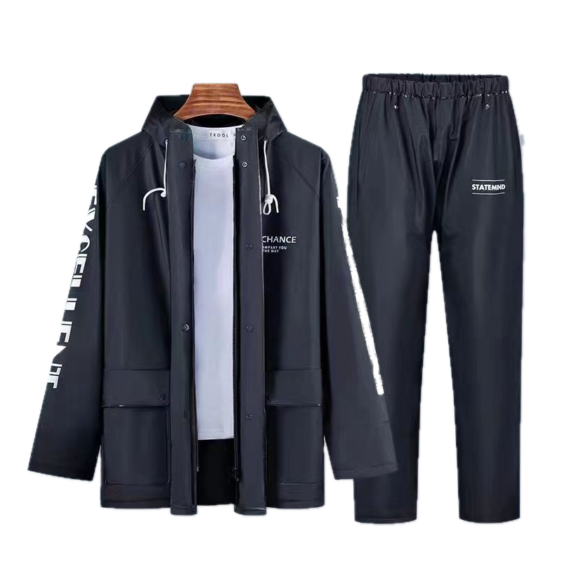 Kapote Makapal for Motorcycle, Rubberized Waterproof Raincoat for Men and Women,Heavy Duty Rain Gear