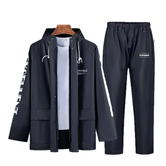 Kapote Makapal for Motorcycle, Rubberized Waterproof Raincoat for Men and Women,Heavy Duty Rain Gear