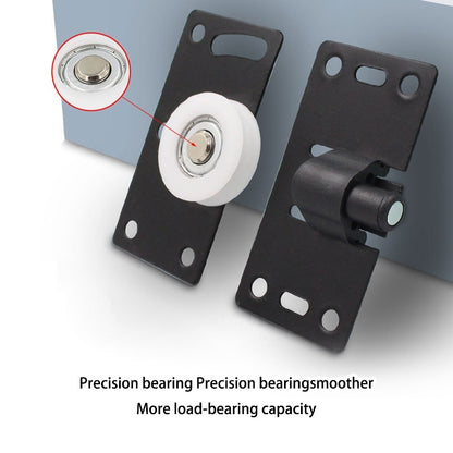 1/1.5Meter Wardrobe Sliding Door Track Rail & Pulley Roller Caster Set A Pair Closet Durable Concave