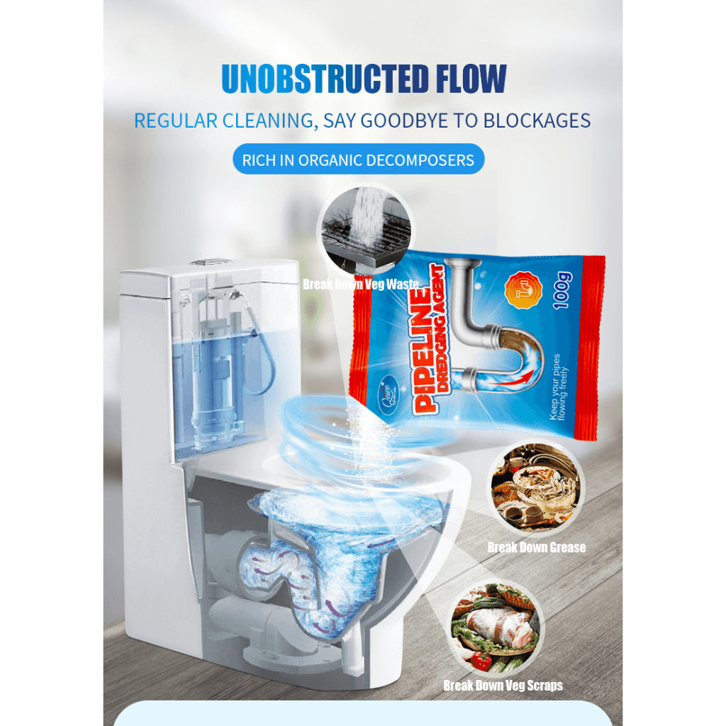 Qewe Drain Clog Remover, Powerful Solution for Baradong Toilet, Sink, and Bathroom Drain Pipe