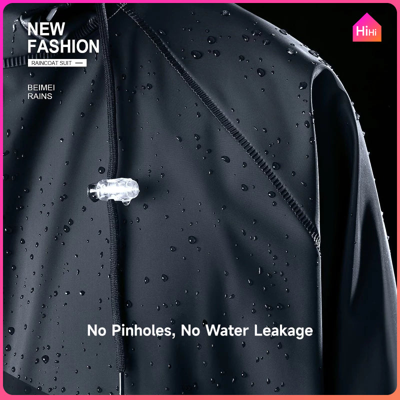 Kapote Makapal for Motorcycle, Rubberized Waterproof Raincoat for Men and Women,Heavy Duty Rain Gear