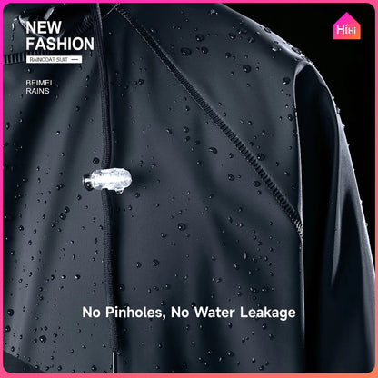 Kapote Makapal for Motorcycle, Rubberized Waterproof Raincoat for Men and Women,Heavy Duty Rain Gear