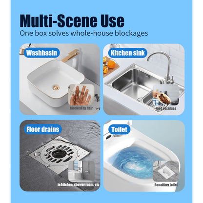 Qewe Drain Clog Remover, Powerful Solution for Baradong Toilet, Sink, and Bathroom Drain Pipe